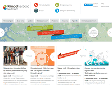 Tablet Screenshot of klimaatverbond.nl